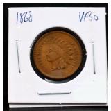 1868 indian head penny