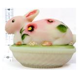 Fenton lotus mist spring finery rabbit on nest