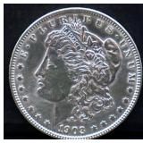 1903 Morgan silver dollar