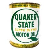 Vntg 1gal Quaker State Motor Oil can, no lid