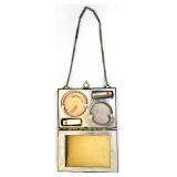 Deco era triple vanity compact mini purse