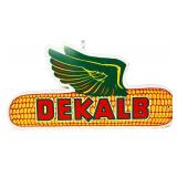 Vntg 31.5x16.25 masonite DeKalb corn sign