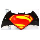 Porcelain 10x4.5 Superman bat wing sign