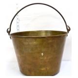 Vintage brass apple butter bucket