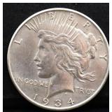 1934 peace dollar