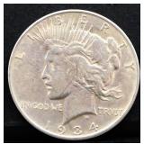 1934D peace dollar