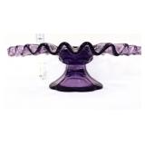 Fenton amethyst cake plate