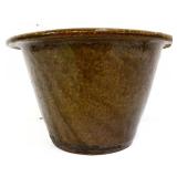 Vntg NC Pottery milk crock jar see photos