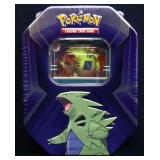 Sealed Pokemon Tyranitar Triple Whammy set in tin