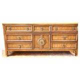 Vintage Dixie Shangi-La Asian style dresser