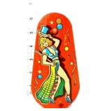 Vntg US Metal red toy noise maker