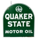 Vntg metal 26.5x28.75 Quaker State Motor Oil sign