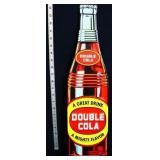 Metal Double Cola bottle sign