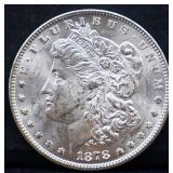 1878 Morgan silver dollar