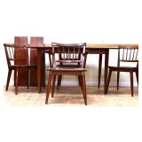 Willett cherry 5 piece dining set, 2 leafs