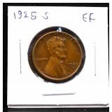 1925S Lincoln wheat penny