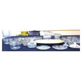 20 piece mixed estate lot, inc clear glassware