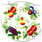 Oneida round ceramic divided fruit platter