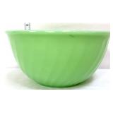 Vntg Fire King jadeite swirl mixing bowl