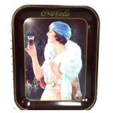 Vntg metal Coca Cola rectangle tray