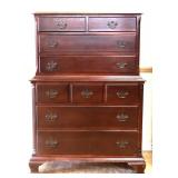 Vintage mahogany chest on chest see photos