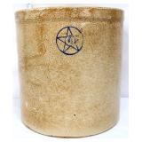Vntg 4gal stone pickle crock