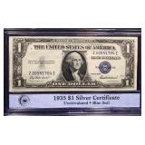 1935 UC blue seal $1 silver certificate