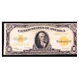 1922 yellow seal $10 gold note