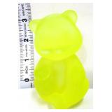 Fenton topaz satin teddy bear figure
