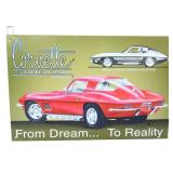 Metal Corvette Dream To Reality sign