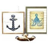 3 piece nautical art lot