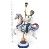 Lladro Boy On Carousel Horse figure, retired