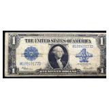 1923 horse blanket silver certificate w/ info card