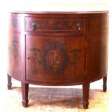 Vintage demilune 1 door 1 drawer server