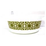 Vntg Pyrex #475 verde square flower dish