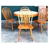 5 piece round tile top dining set see pics