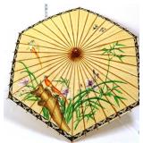 Vintage Asian deco umbrella w/ birds