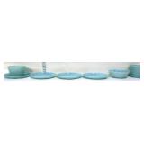 Lot of vntg blue Fire King dinnerware