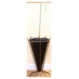 MCM black & metal umbrella stand
