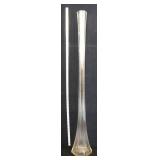 Clear 38in glass vase