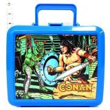 Vintage blue plastic Conan lunchbox