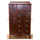 1920s 4 drawer, 3 door wardrobe