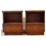 Pair MCM 1 drawer nightstands see photos