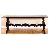 Vntg Kittenger walnut window bench see pics
