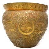 Vntg brass meghal style jardiniere