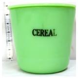 Vntg jadeite McKee cereal canister w/ lid