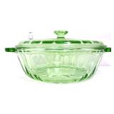Green Martha Stewart round casserole w/ lid