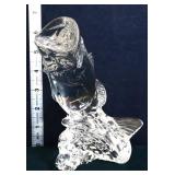 Lead crystal 6in fish figure
