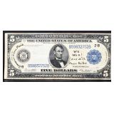 1913 $5 Federal Reserve note