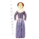 Carved wood 10in Santos folk art figure